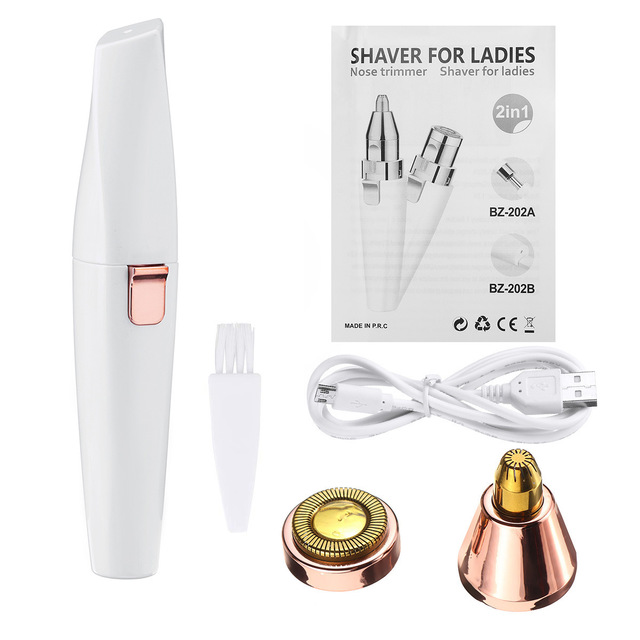 Browduo 2-in-1 Precision Eyebrow & Facial Hair Trimmer