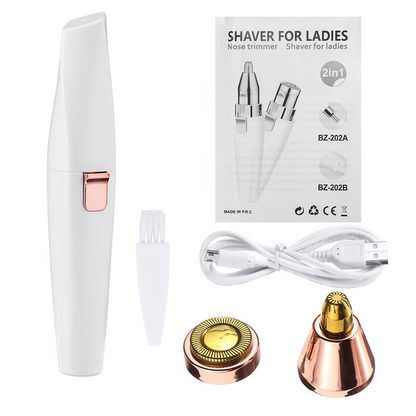 Browduo 2-in-1 Precision Eyebrow & Facial Hair Trimmer