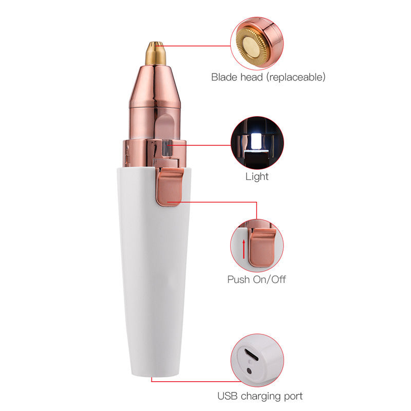 Browduo 2-in-1 Precision Eyebrow & Facial Hair Trimmer